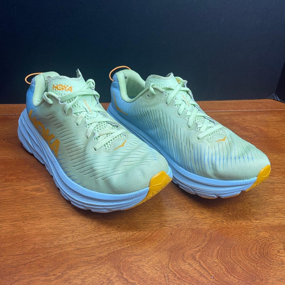 Hoka Men 11 Green Rincon 3 Running Shoes 1119395 Lightweight Mesh Sneaker
